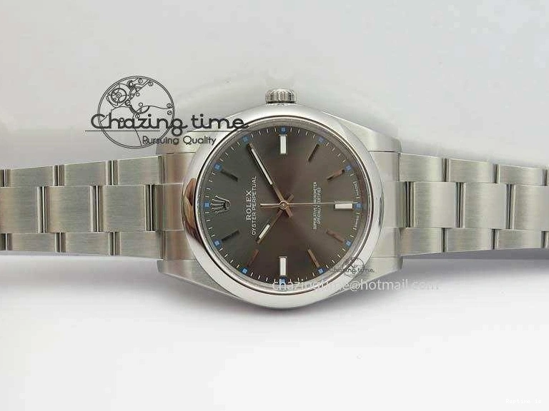 1219 Premium Oyster Perpetual 39mm 114300 JF 1:1 Best Edition Gray Dial On SS Bracelet SA 3795